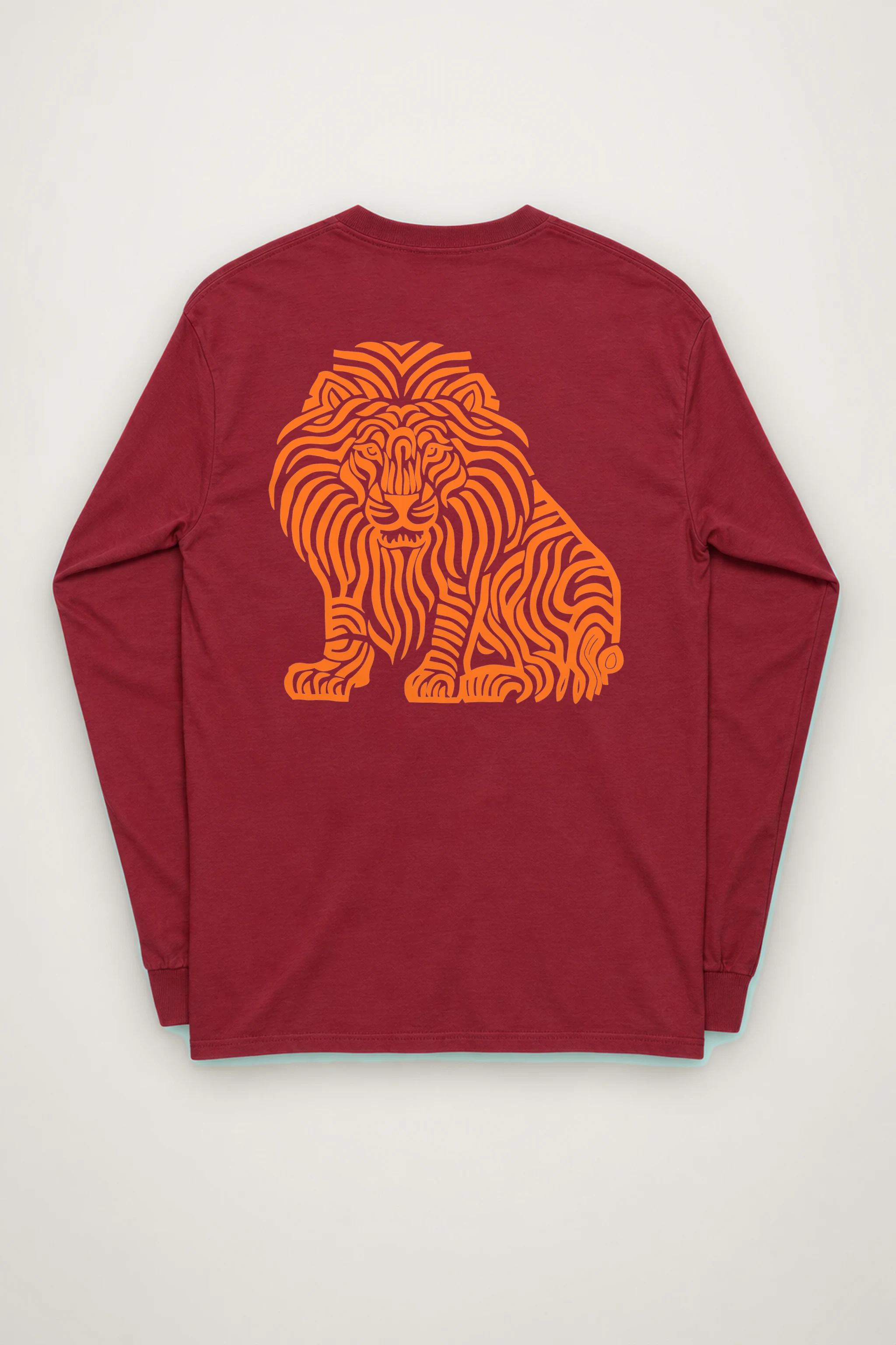 "Ornamental Roaring Lion" Unisex Longsleeve T-shirt