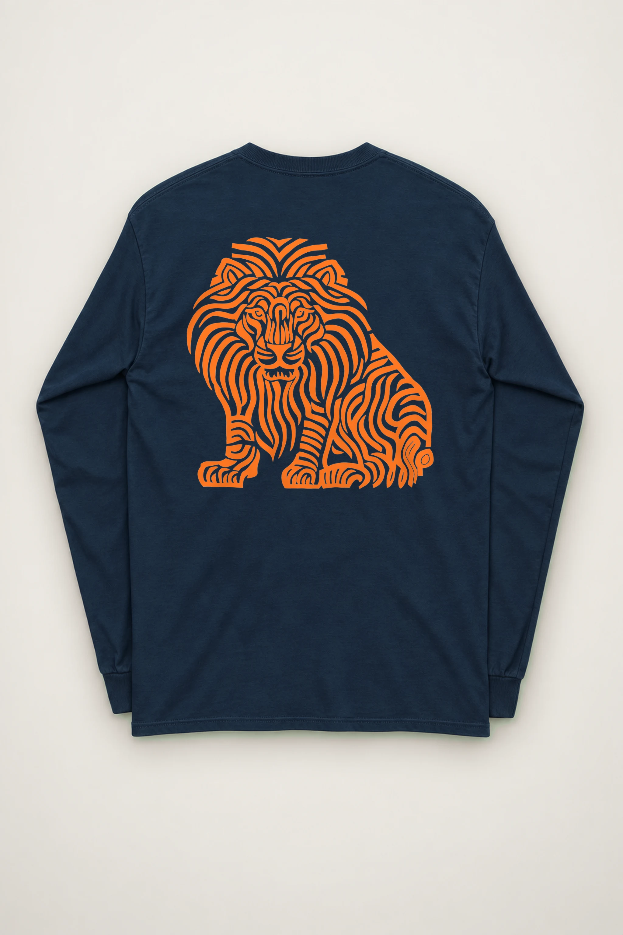 "Ornamental Roaring Lion" Unisex Longsleeve T-shirt