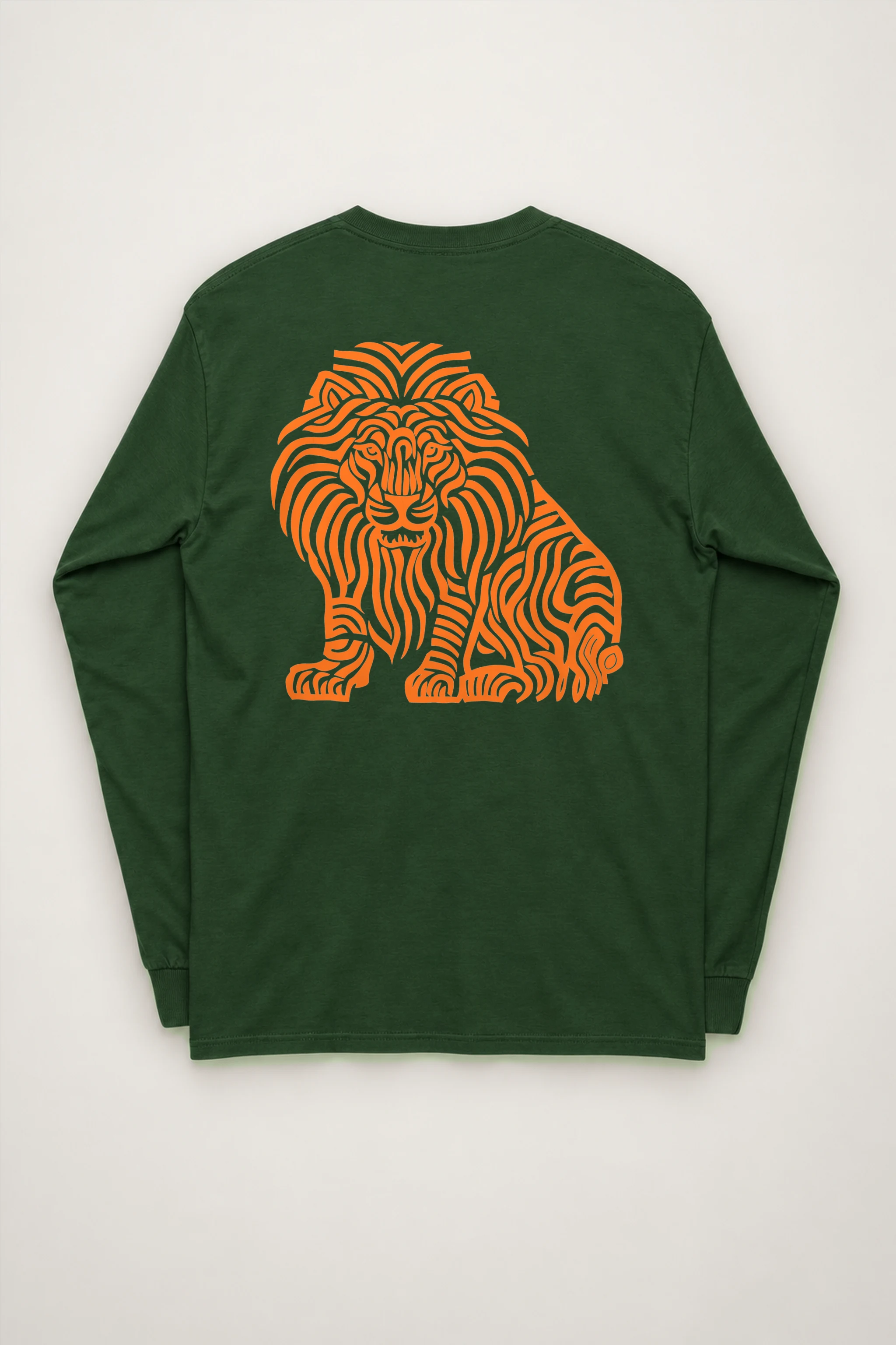 "Ornamental Roaring Lion" Unisex Longsleeve T-shirt