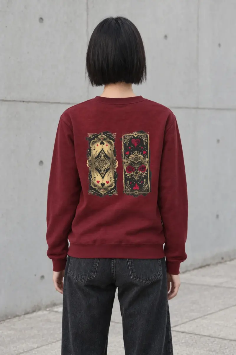 "Ornate Ace Panels" Heavy Blend Unisex Crewneck Sweatshirt