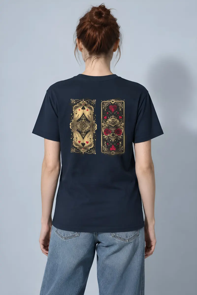 "Ornate Ace Panels" Heavyweight Unisex Crewneck T-shirt