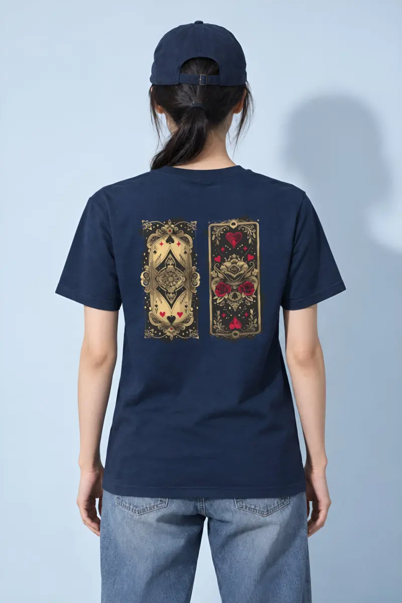 "Ornate Ace Panels" Heavyweight Unisex Crewneck T-shirt