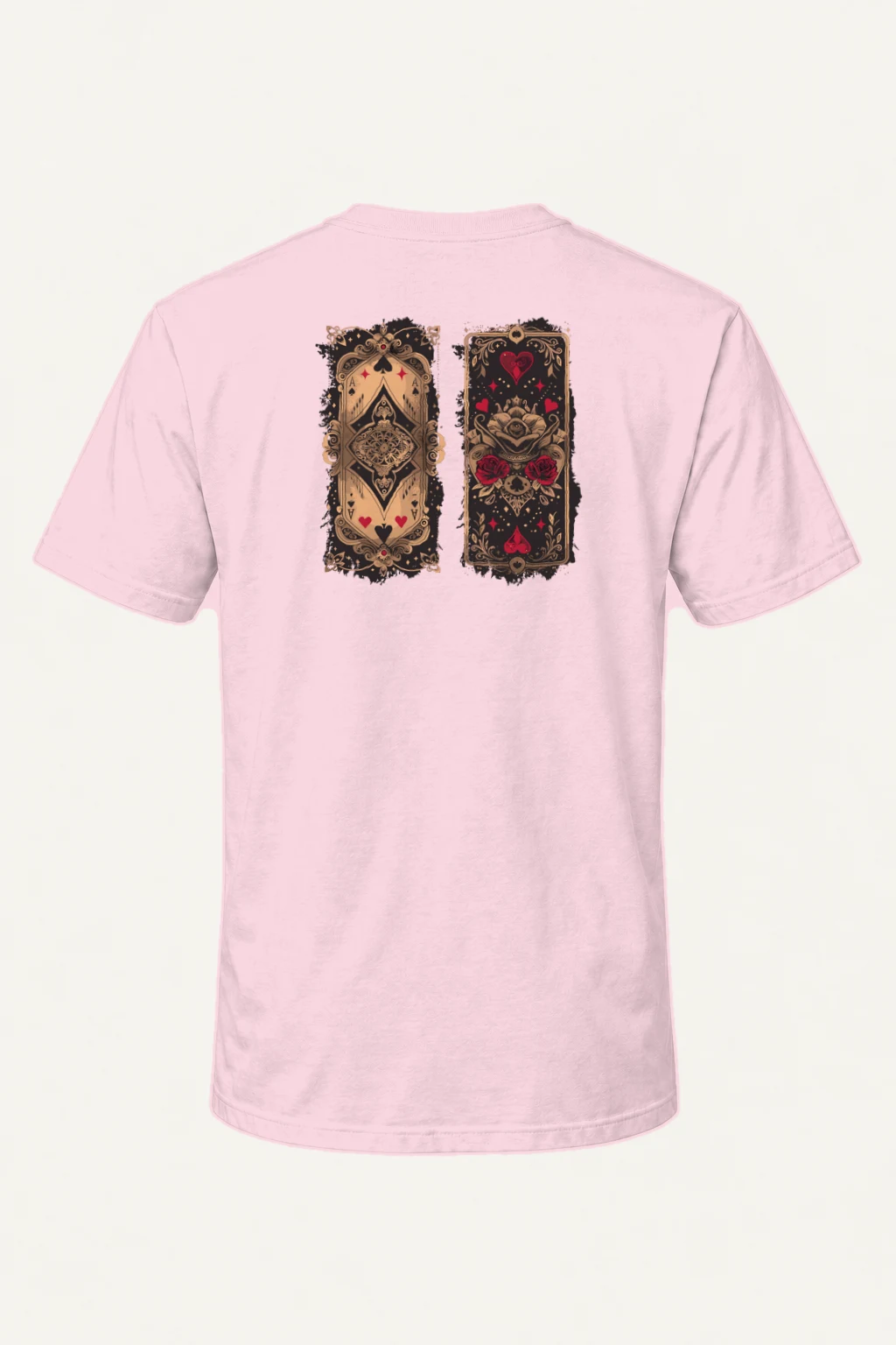 "Ornate Ace Panels" Heavyweight Unisex Crewneck T-shirt | Gildan 5000