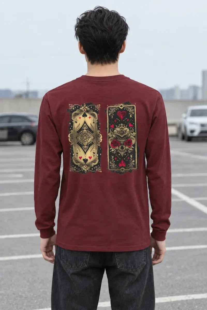 "Ornate Ace Panels" Unisex Longsleeve T-shirt