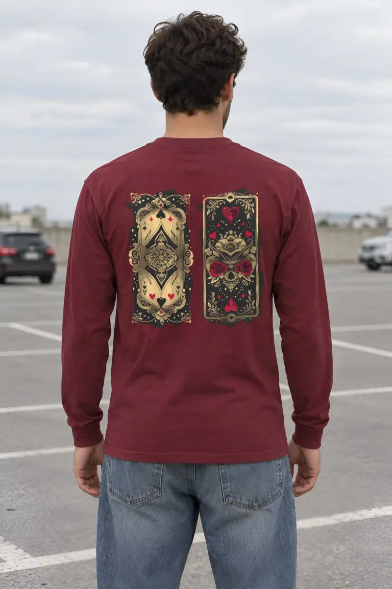 "Ornate Ace Panels" Unisex Longsleeve T-shirt