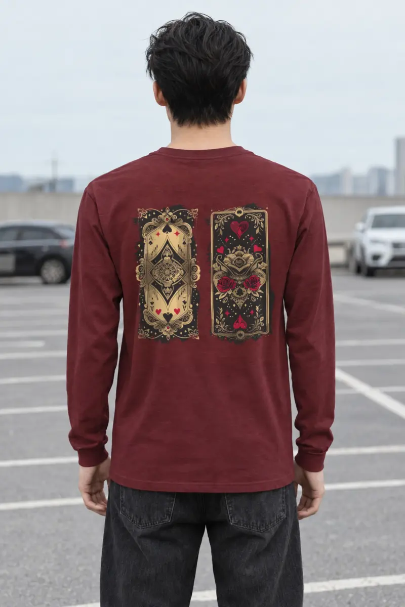 "Ornate Ace Panels" Unisex Longsleeve T-shirt