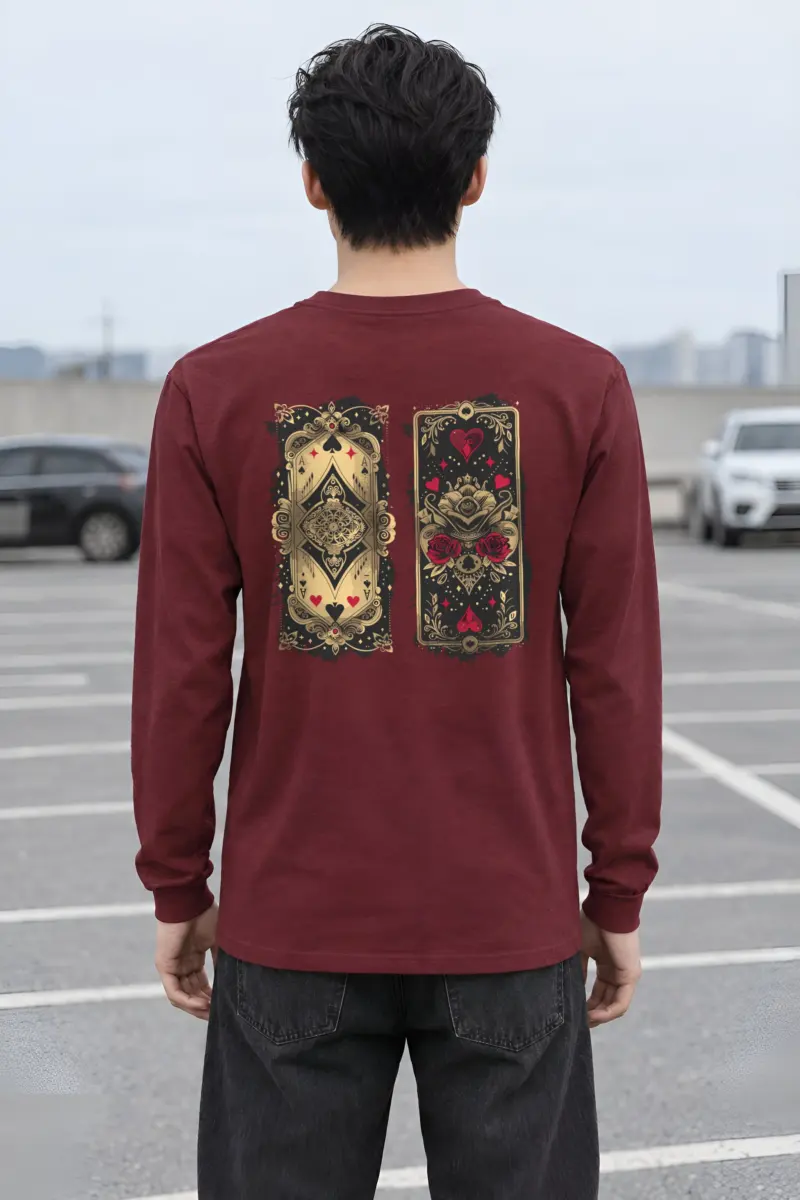 "Ornate Ace Panels" Unisex Longsleeve T-shirt