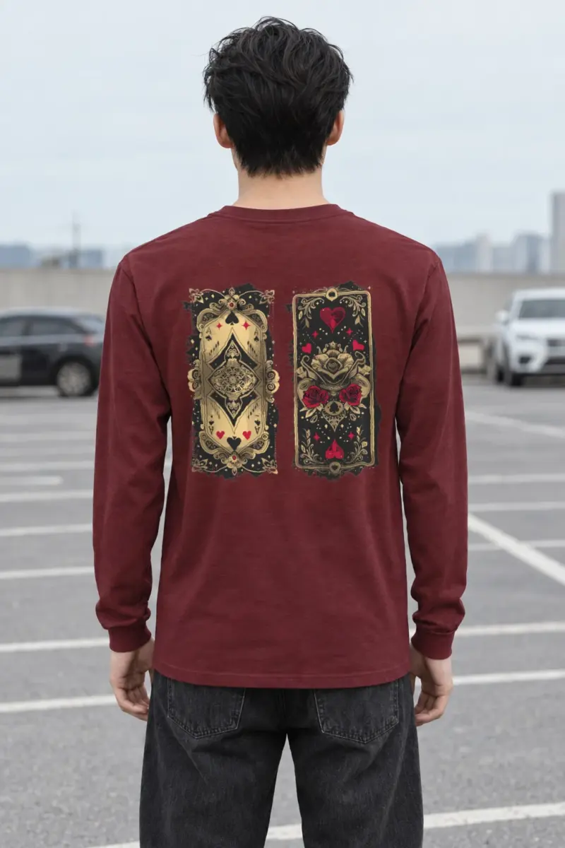 "Ornate Ace Panels" Unisex Longsleeve T-shirt