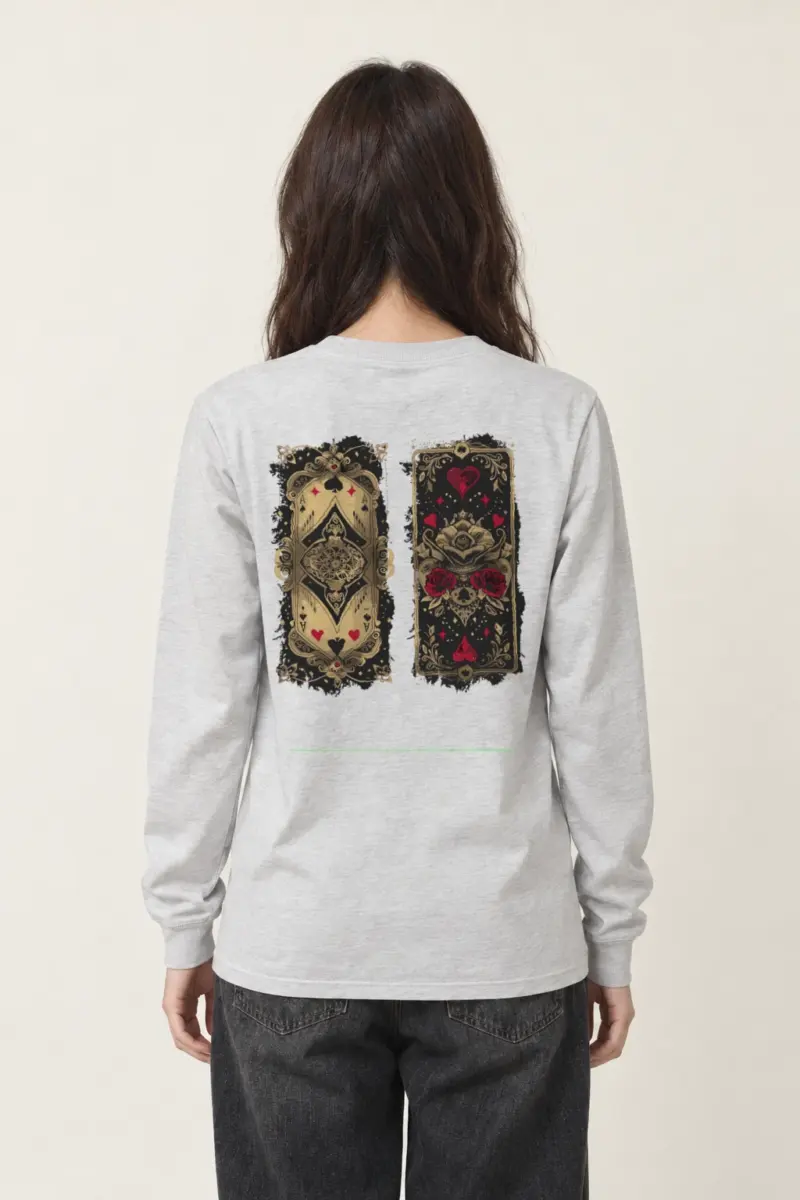 "Ornate Ace Panels" Unisex Longsleeve T-shirt | Gildan 2400