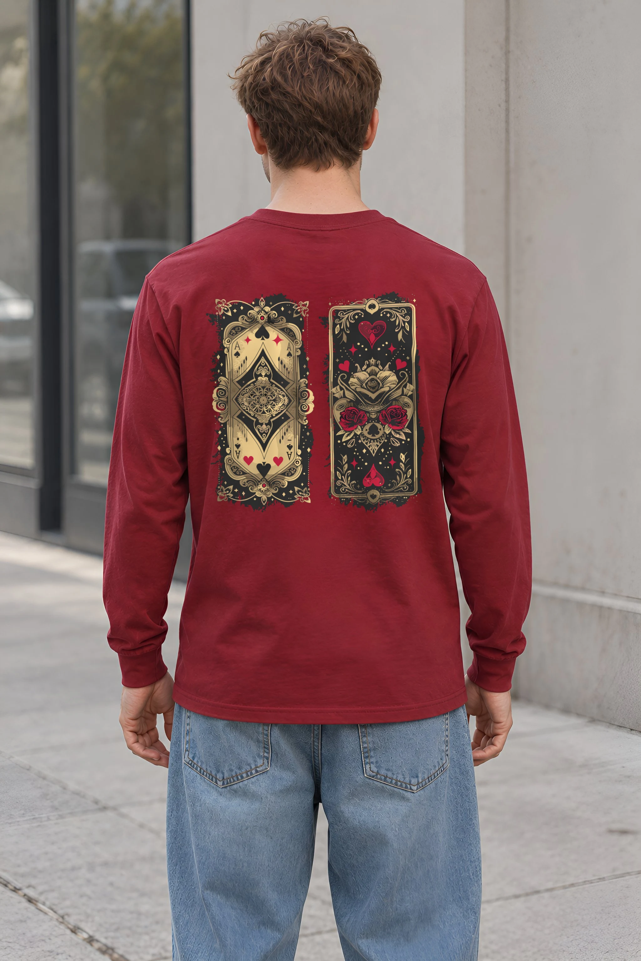 "Ornate Ace Panels" Unisex Longsleeve T-shirt