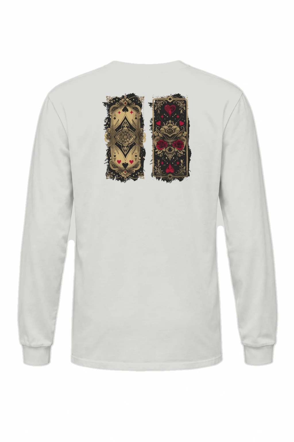 "Ornate Ace Panels" Unisex Longsleeve T-shirt | Gildan 2400