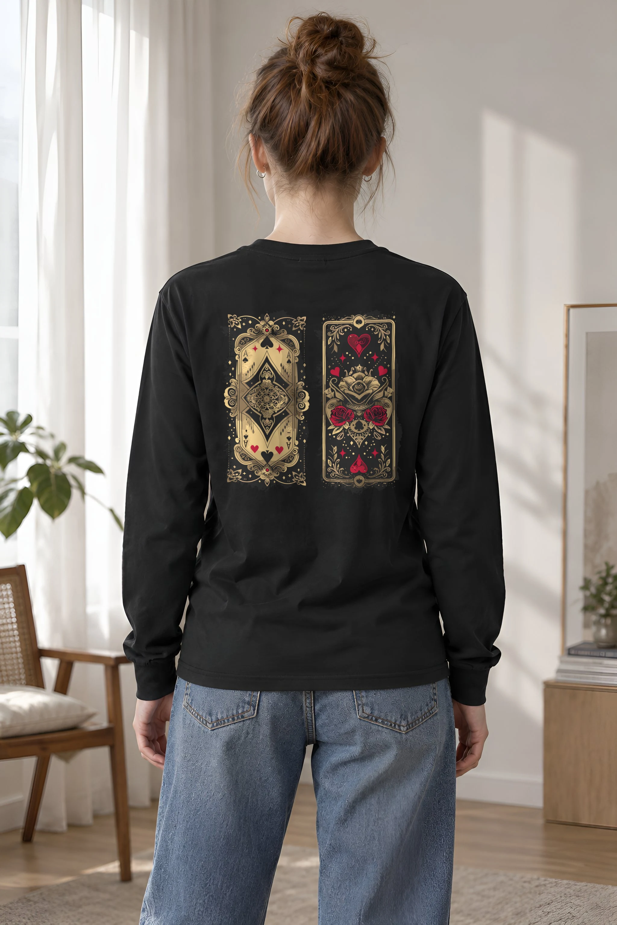 "Ornate Ace Panels" Unisex Longsleeve T-shirt