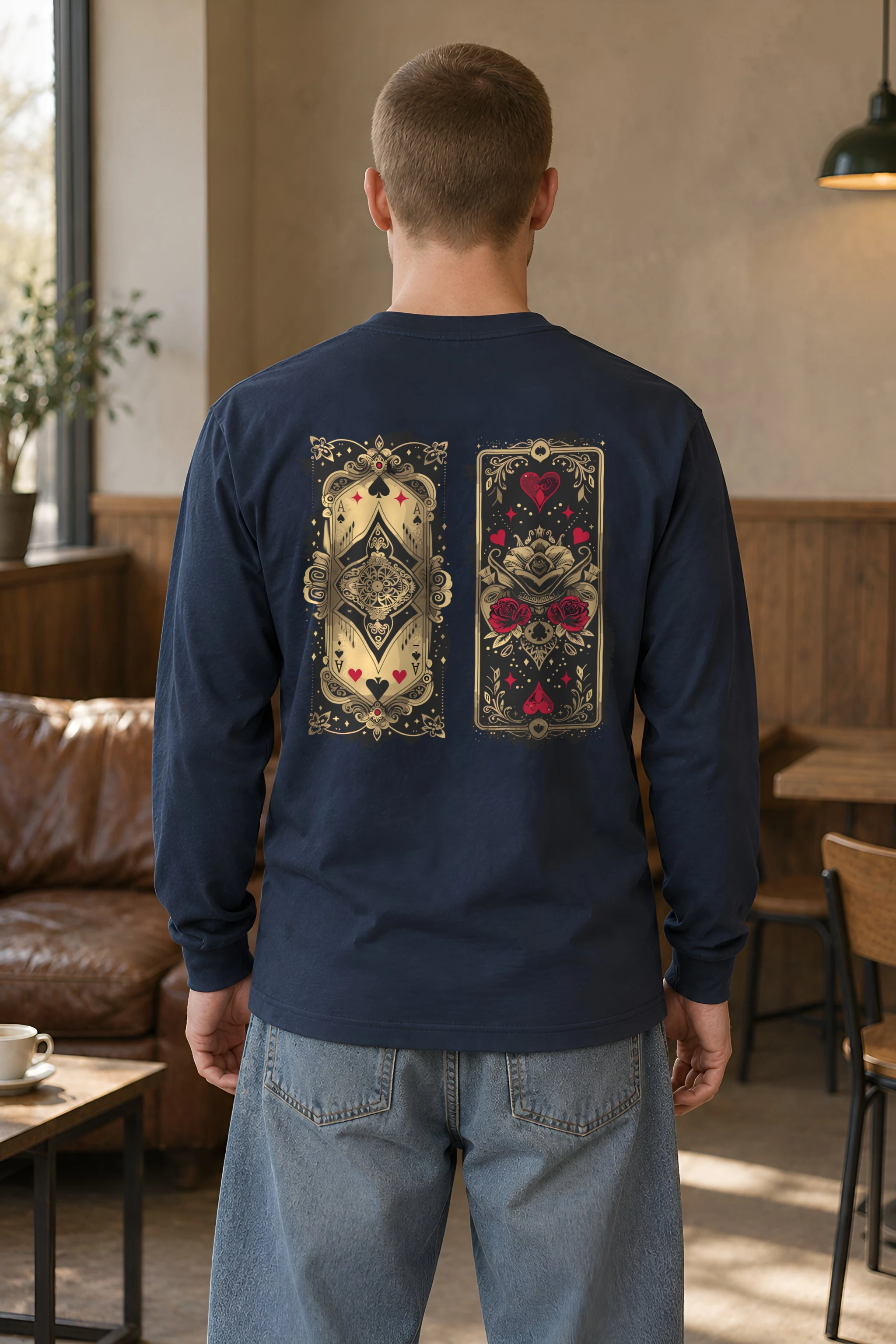 "Ornate Ace Panels" Unisex Longsleeve T-shirt