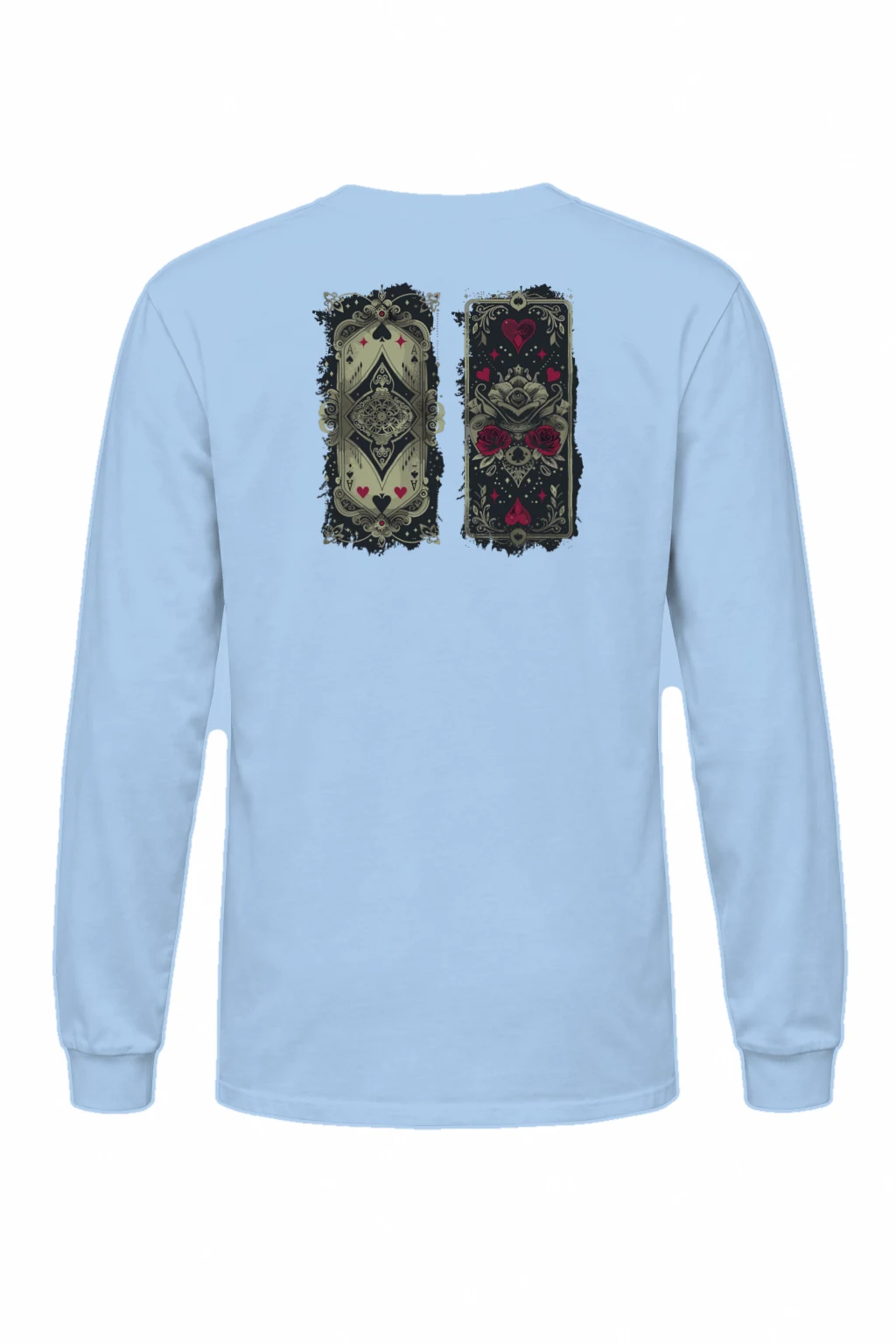 "Ornate Ace Panels" Unisex Longsleeve T-shirt | Gildan 2400