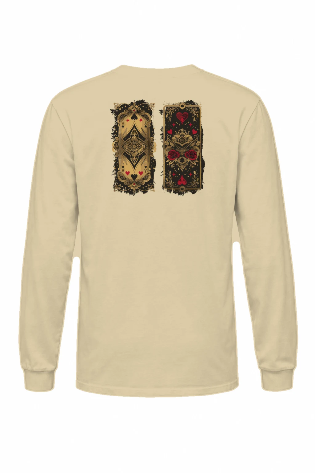 "Ornate Ace Panels" Unisex Longsleeve T-shirt | Gildan 2400
