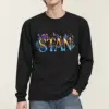 "Ornate Floral Lettering" Unisex Longsleeve T-shirt