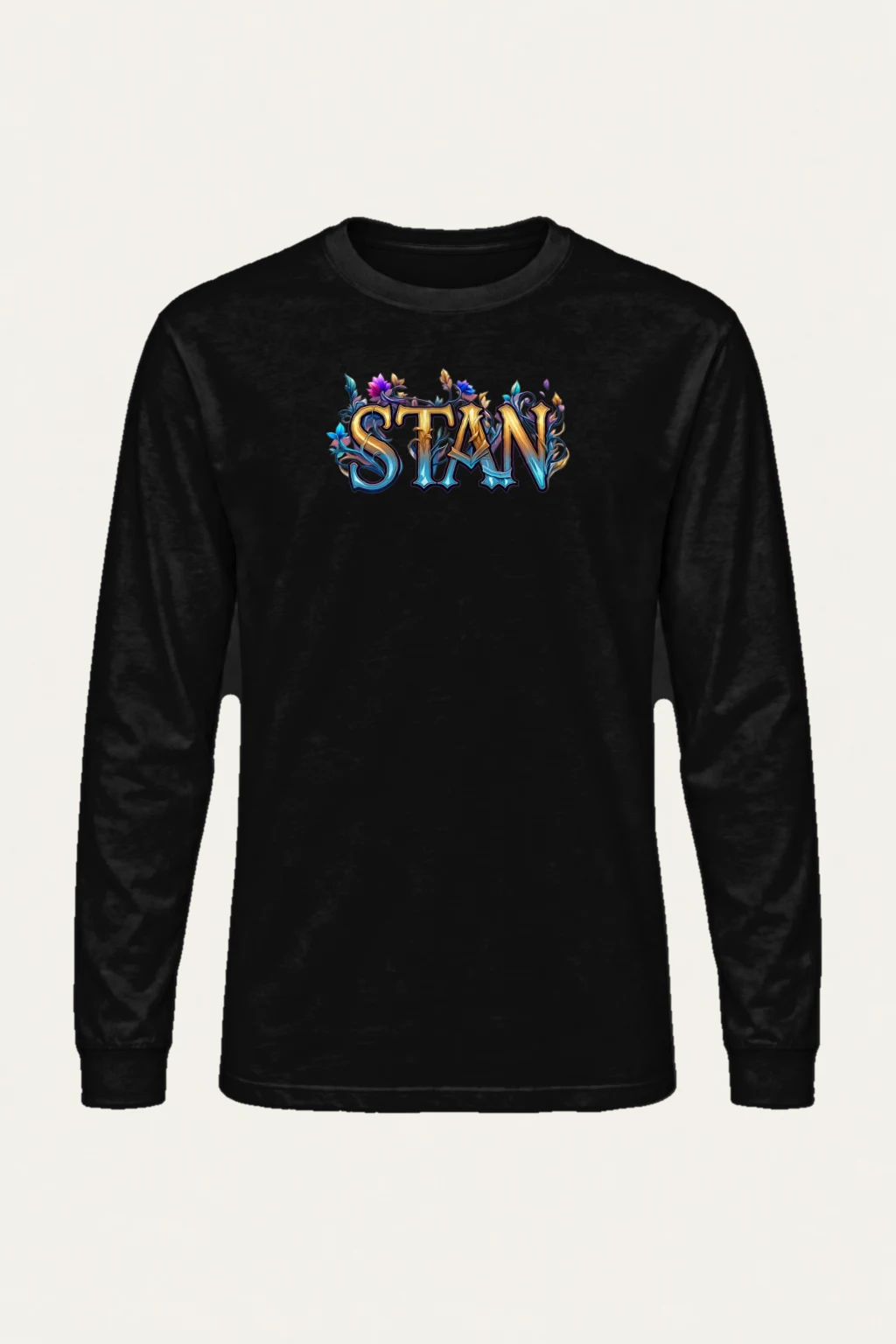 "Ornate Floral Lettering" Unisex Longsleeve T-shirt | Gildan 2400