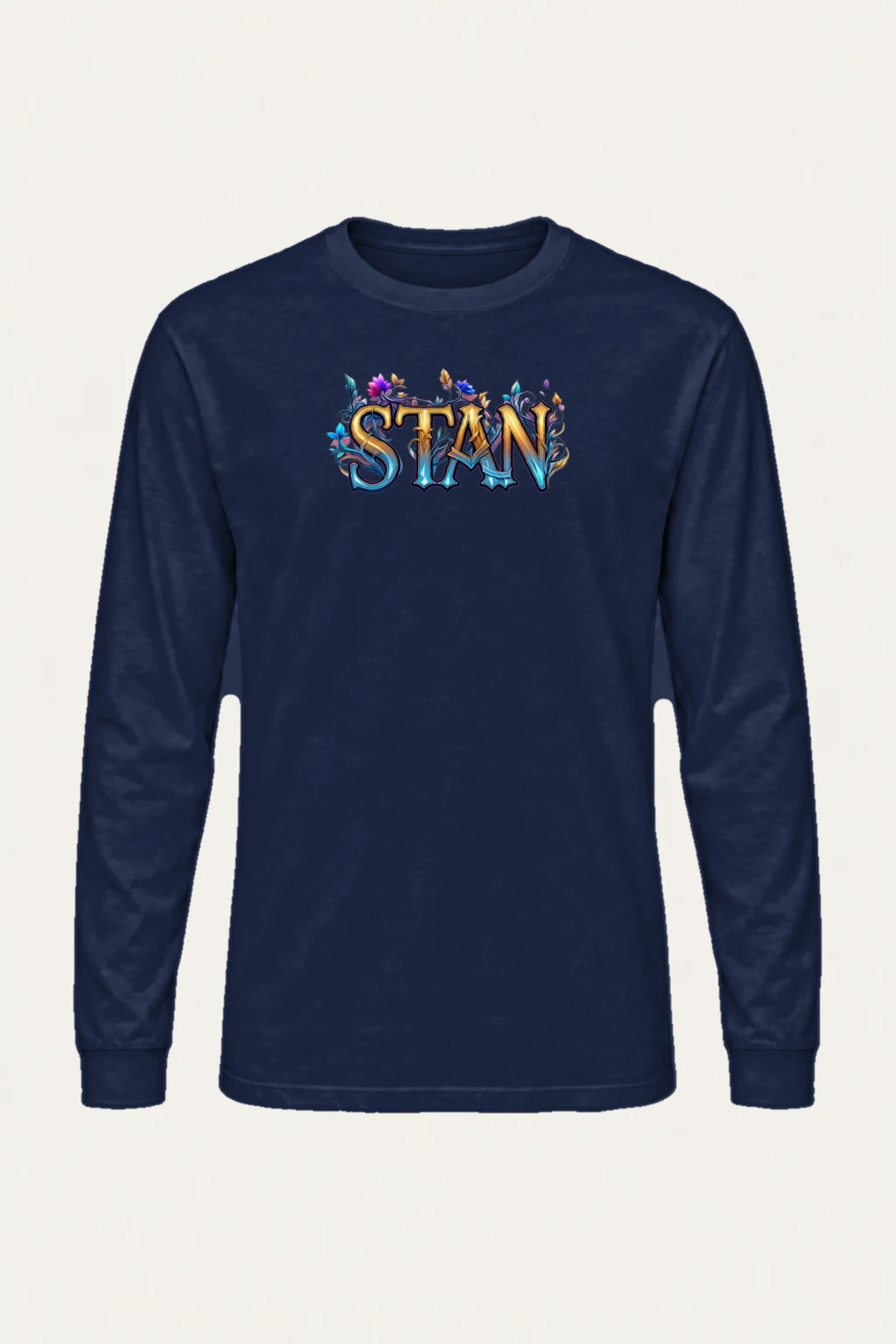 "Ornate Floral Lettering" Unisex Longsleeve T-shirt | Gildan 2400