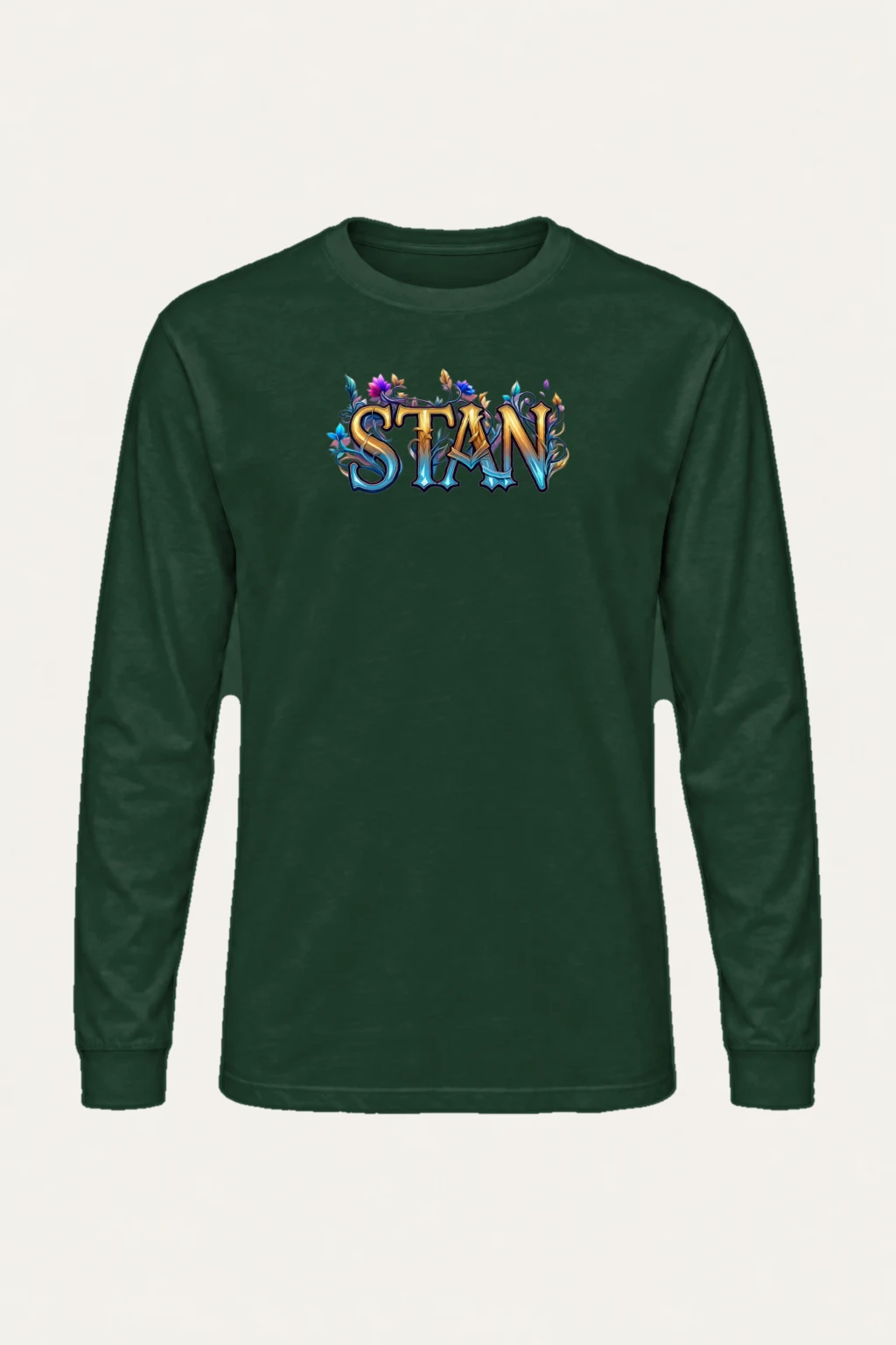 "Ornate Floral Lettering" Unisex Longsleeve T-shirt | Gildan 2400