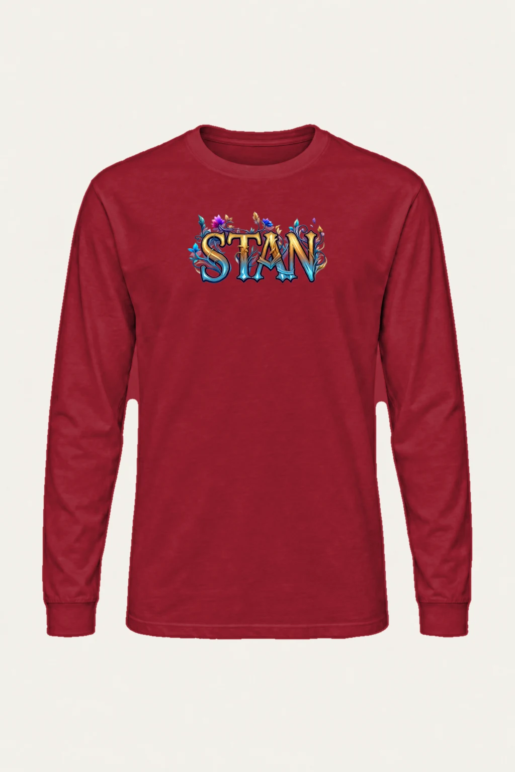 "Ornate Floral Lettering" Unisex Longsleeve T-shirt | Gildan 2400