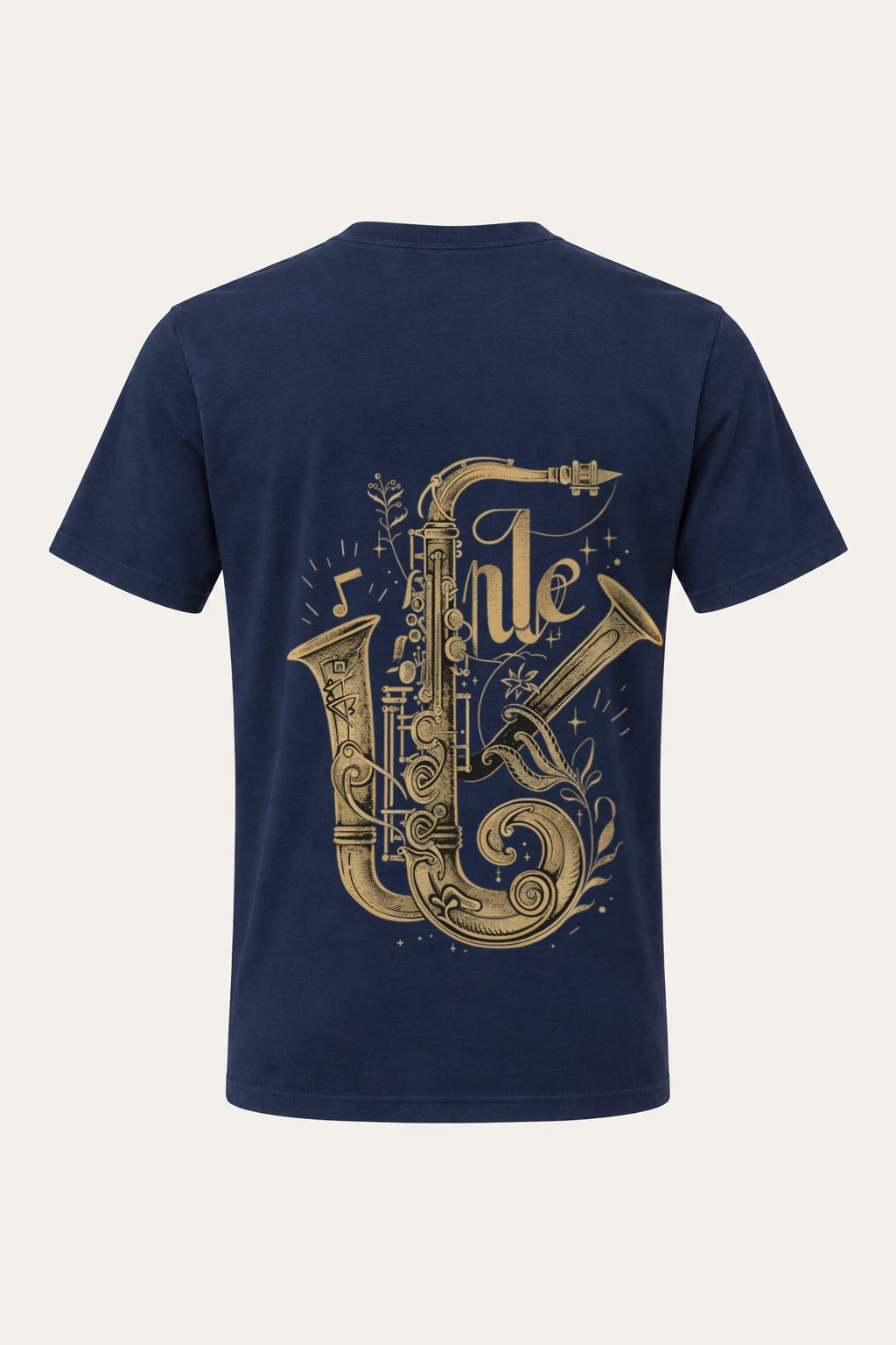 "Ornate Jazz Saxophones" Heavyweight Unisex Crewneck T-shirt | Gildan 5000