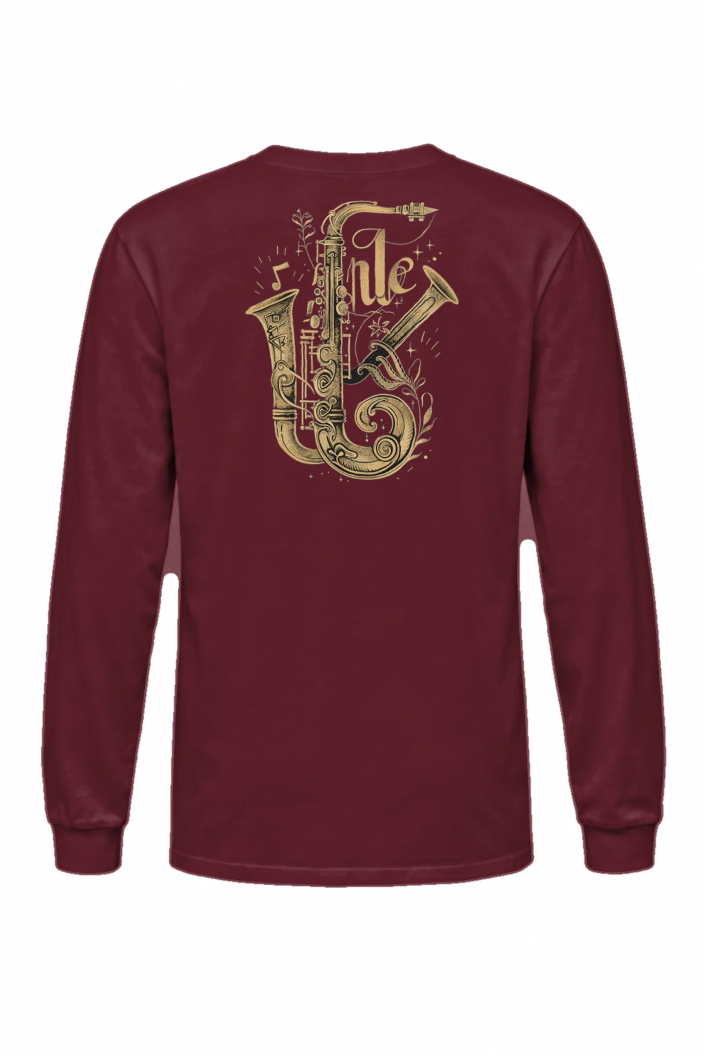 "Ornate Jazz Saxophones" Unisex Longsleeve T-shirt | Gildan 2400