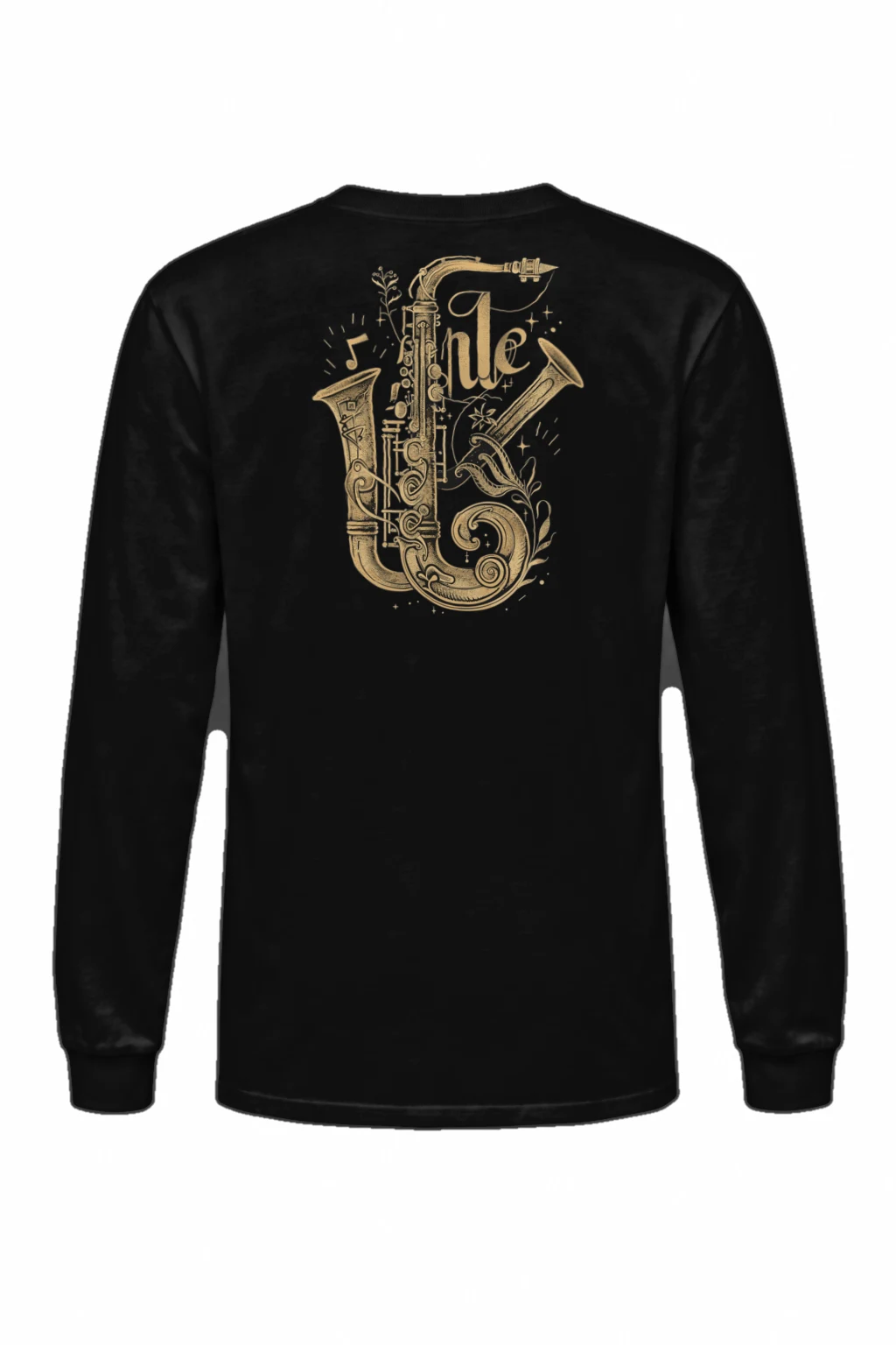 "Ornate Jazz Saxophones" Unisex Longsleeve T-shirt | Gildan 2400