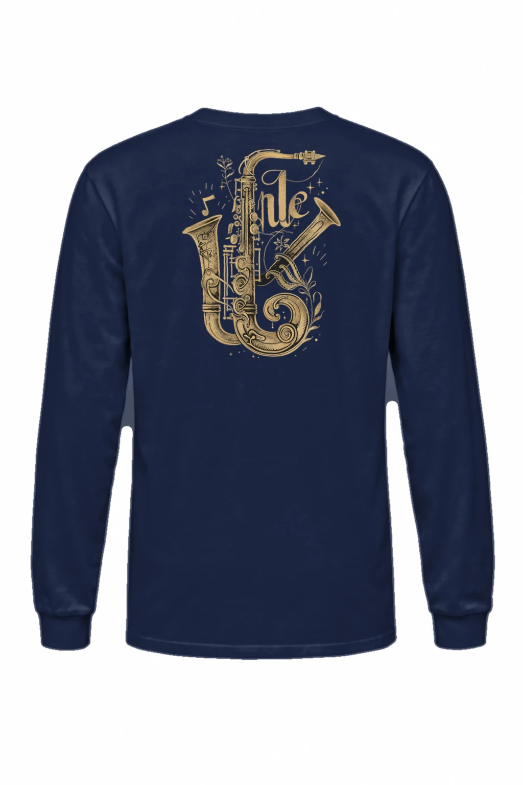 "Ornate Jazz Saxophones" Unisex Longsleeve T-shirt | Gildan 2400