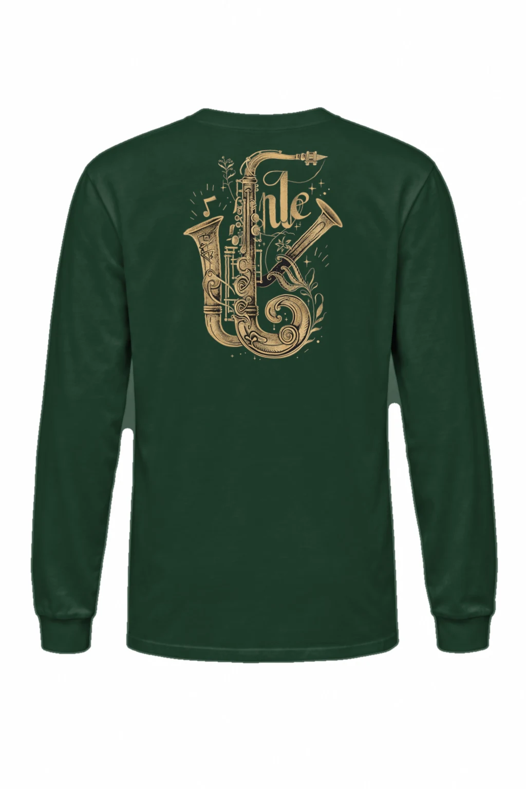 "Ornate Jazz Saxophones" Unisex Longsleeve T-shirt | Gildan 2400