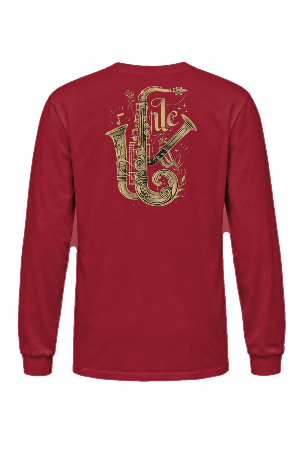 "Ornate Jazz Saxophones" Unisex Longsleeve T-shirt | Gildan 2400