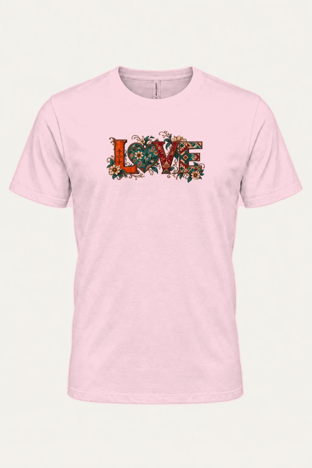 "Ornate Love Heart" Heavyweight Unisex Crewneck T-shirt | Gildan 5000