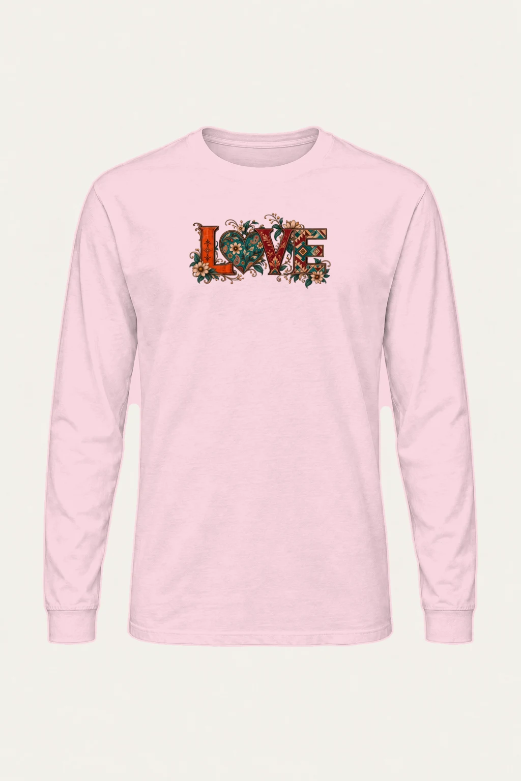 "Ornate Love Heart" Unisex Longsleeve T-shirt | Gildan 2400