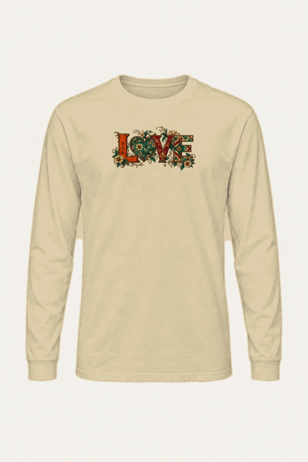 "Ornate Love Heart" Unisex Longsleeve T-shirt | Gildan 2400