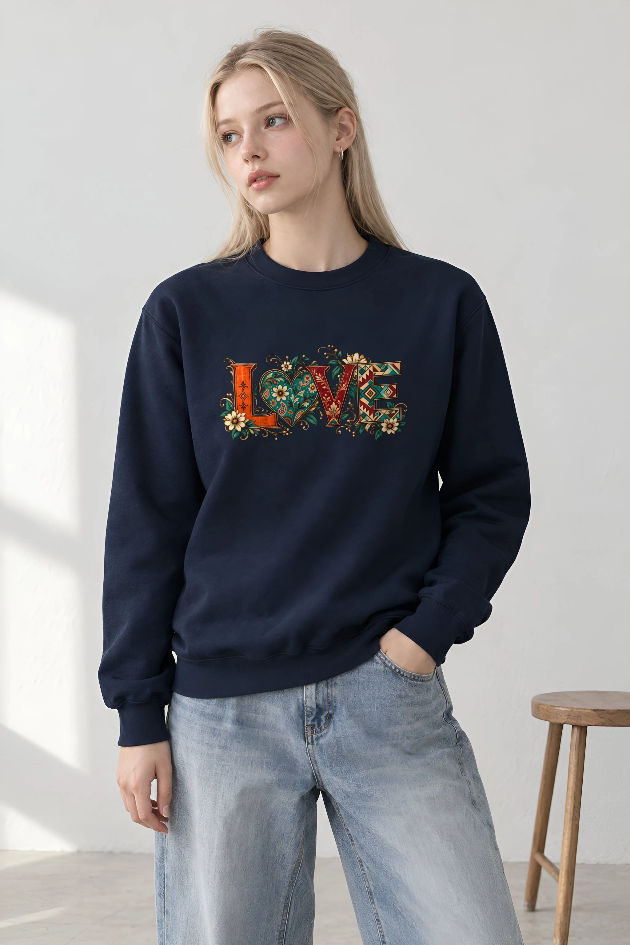 "Ornate Love" 1 Crewneck Sweatshirt