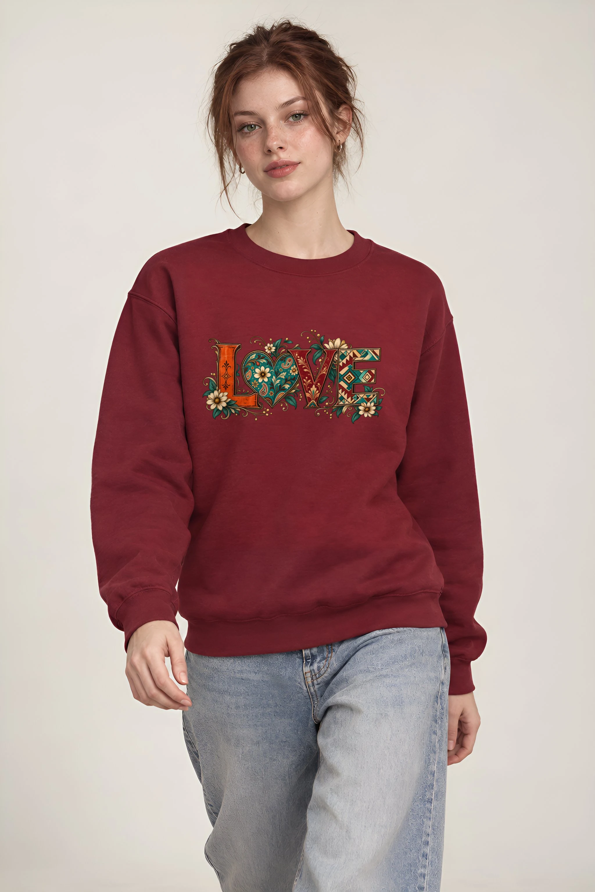 "Ornate Love" 1 Crewneck Sweatshirt