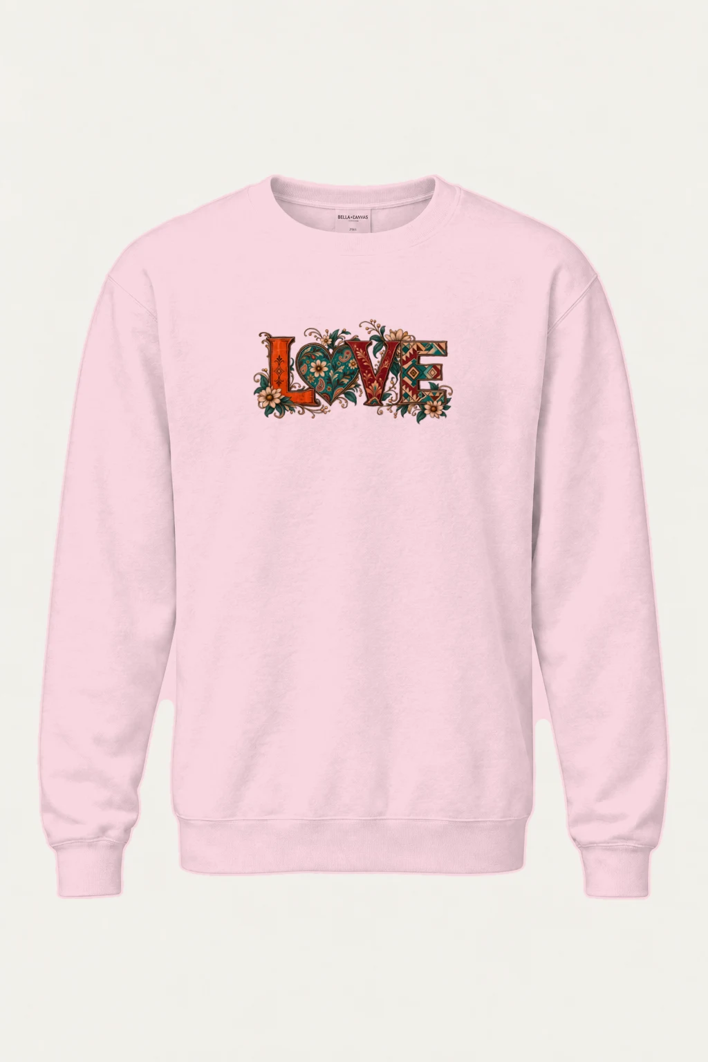 "Ornate Love" Heavy Blend Unisex Crewneck Sweatshirt | Gildan 18000