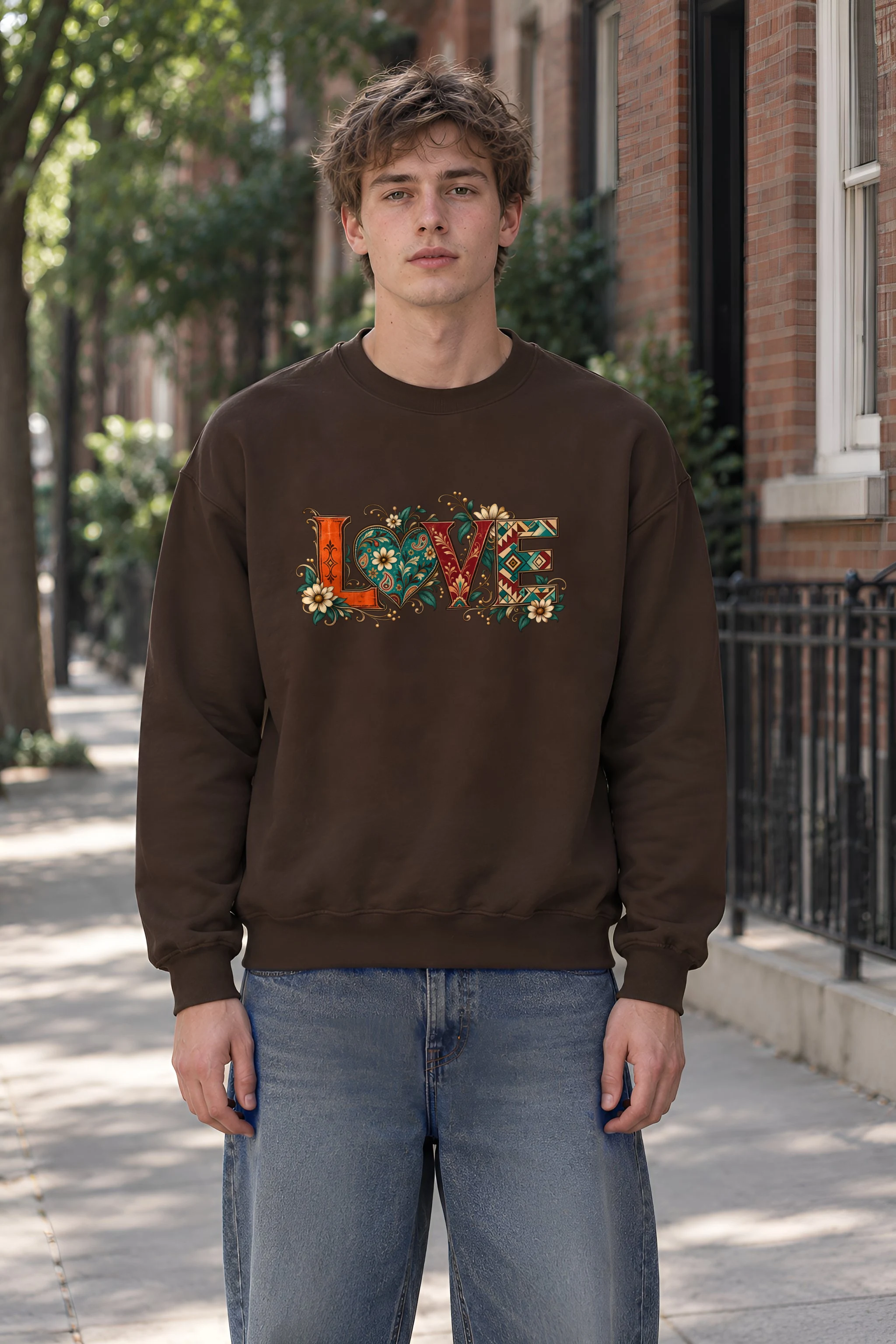 "Ornate Love" 1 Crewneck Sweatshirt