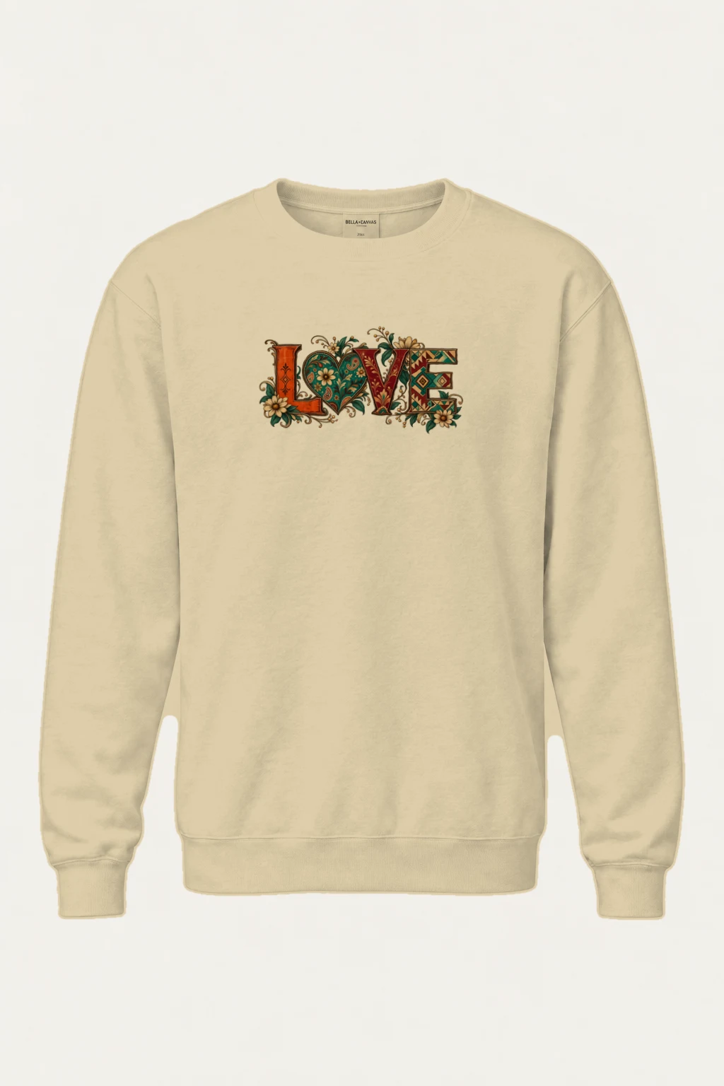 "Ornate Love" Heavy Blend Unisex Crewneck Sweatshirt | Gildan 18000