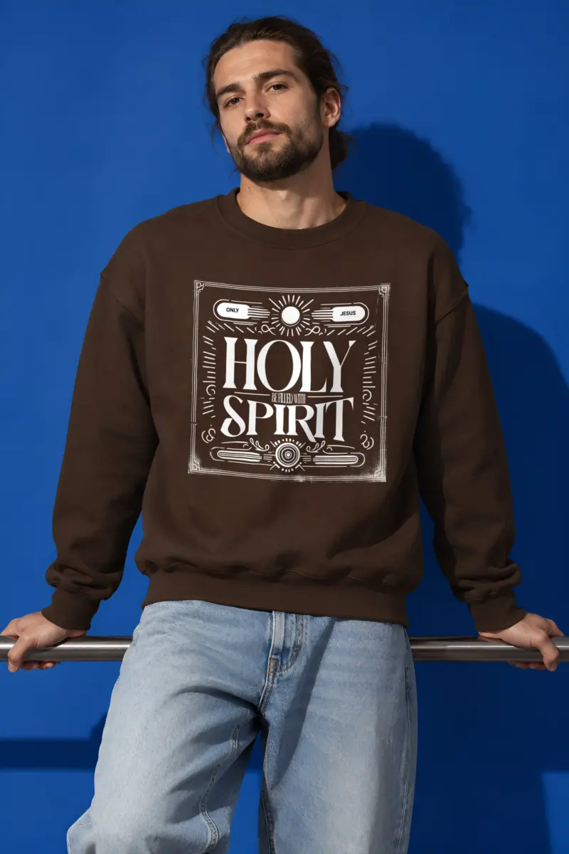 "Ornate Spirit Lettering" Heavy Blend Unisex Crewneck Sweatshirt