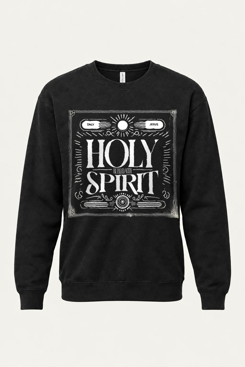 "Ornate Spirit Lettering" Heavy Blend Unisex Crewneck Sweatshirt | Gildan 18000