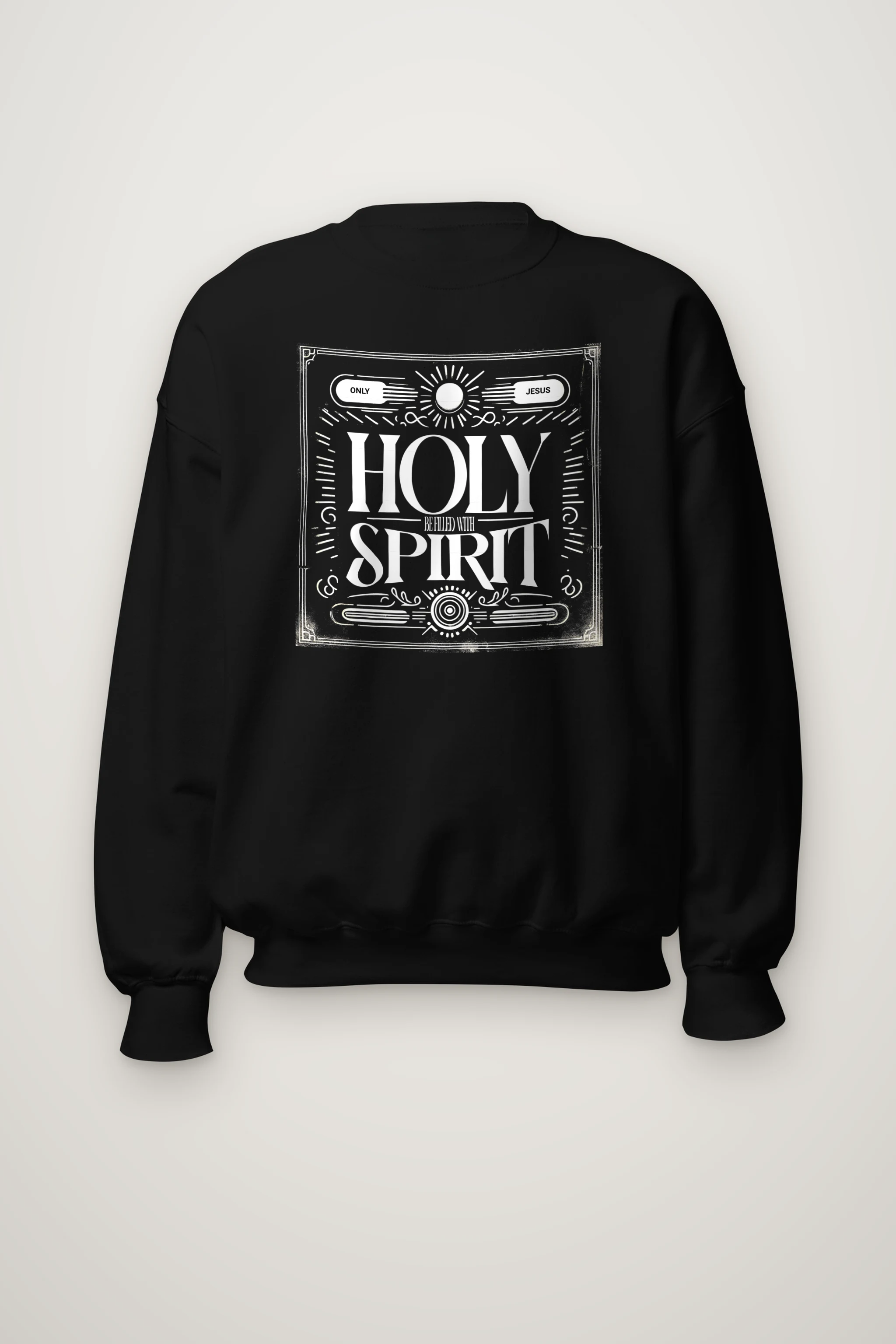 "Ornate Spirit Lettering" Heavy Blend Unisex Crewneck Sweatshirt