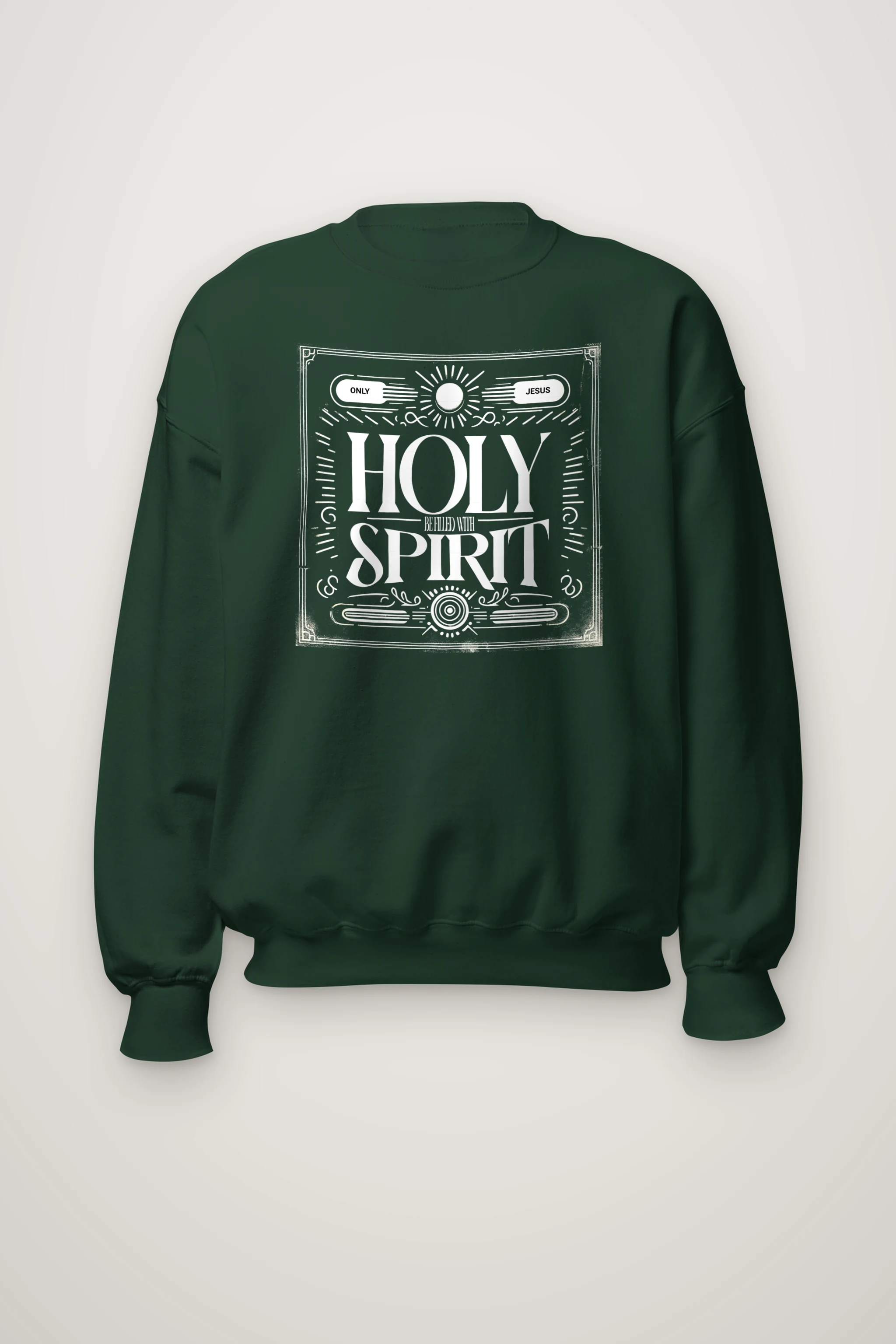 "Ornate Spirit Lettering" Heavy Blend Unisex Crewneck Sweatshirt