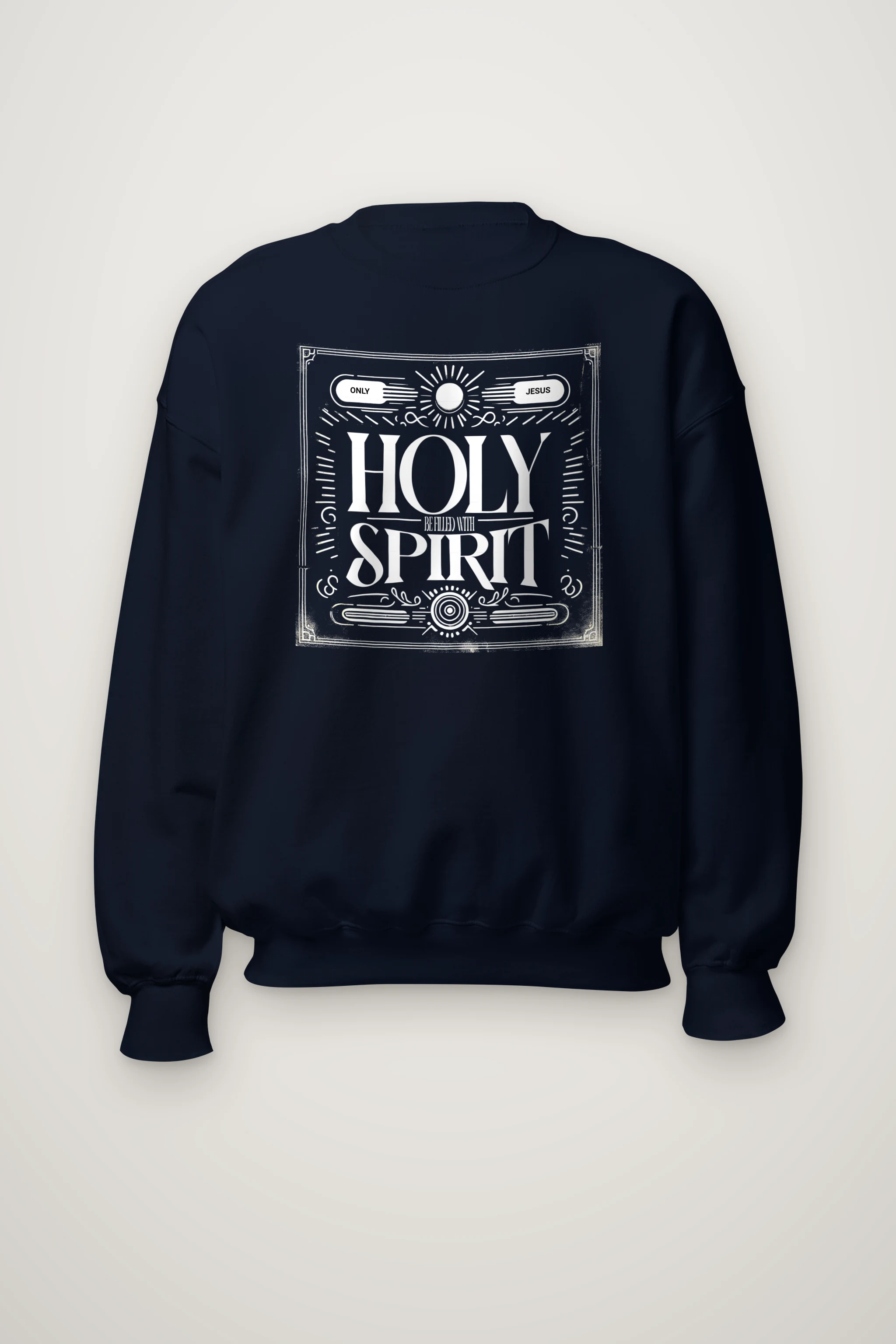 "Ornate Spirit Lettering" Heavy Blend Unisex Crewneck Sweatshirt
