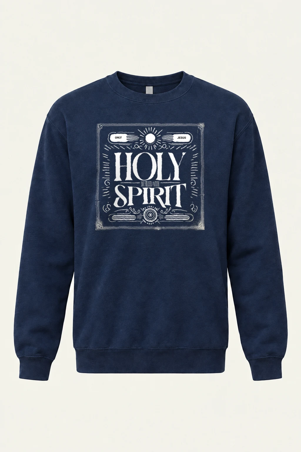 "Ornate Spirit Lettering" Heavy Blend Unisex Crewneck Sweatshirt | Gildan 18000