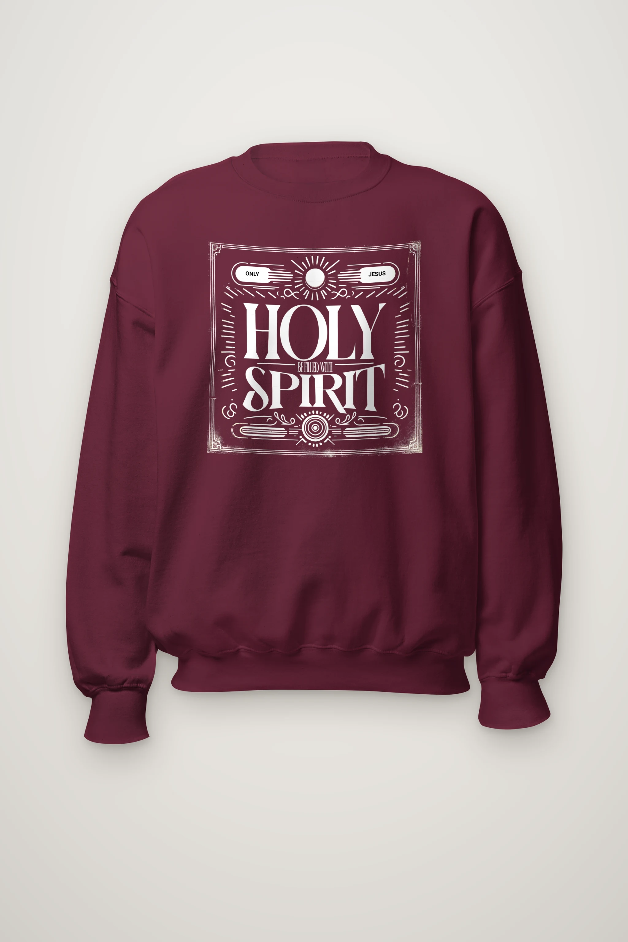 "Ornate Spirit Lettering" Heavy Blend Unisex Crewneck Sweatshirt