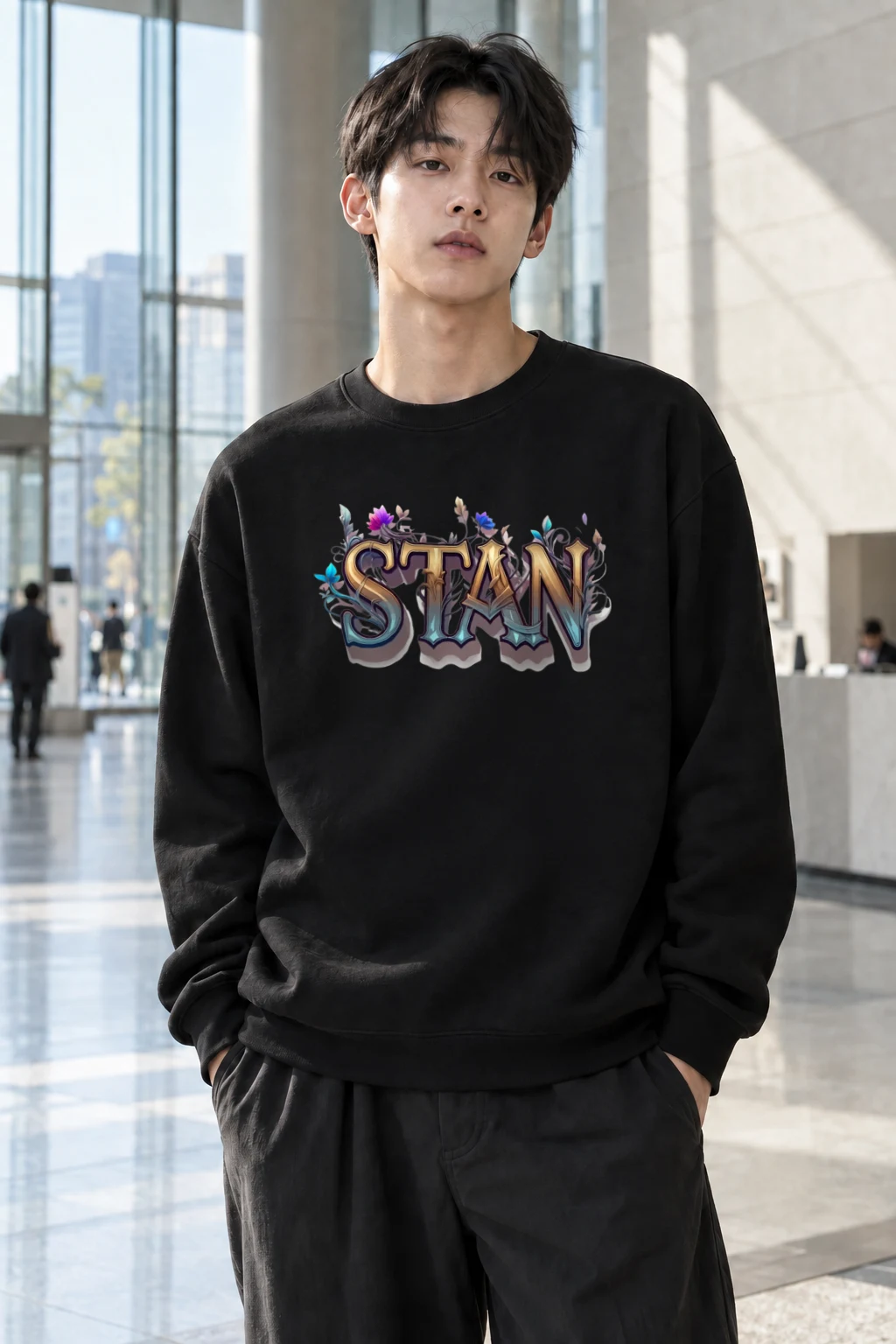 "Ornate Stain" Heavy Blend Unisex Crewneck Sweatshirt | Gildan 18000