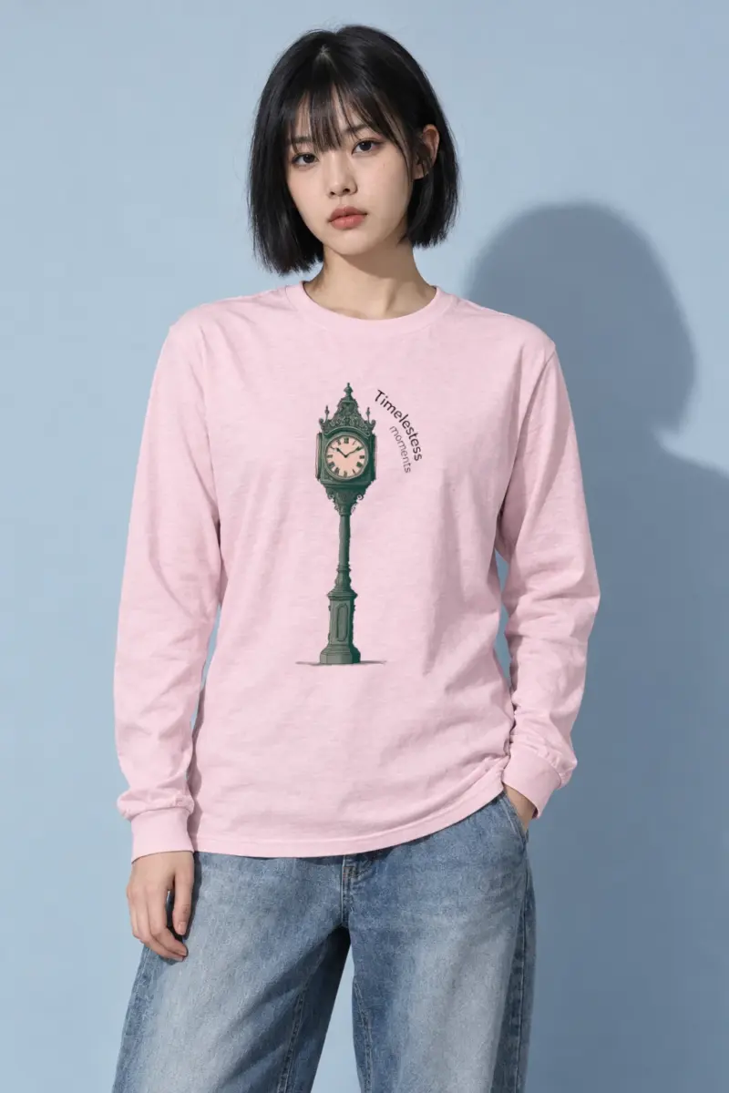 "Ornate Street Clock" Unisex Longsleeve T-shirt