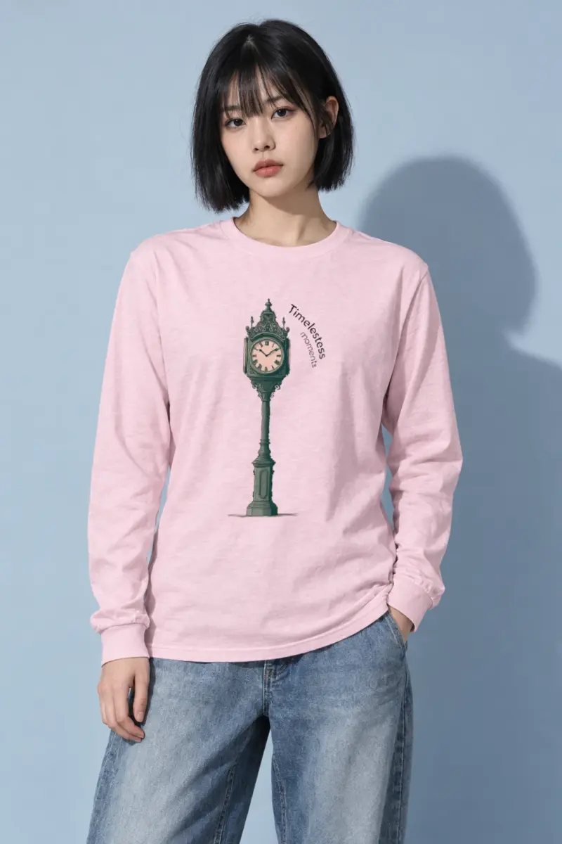 "Ornate Street Clock" Unisex Longsleeve T-shirt