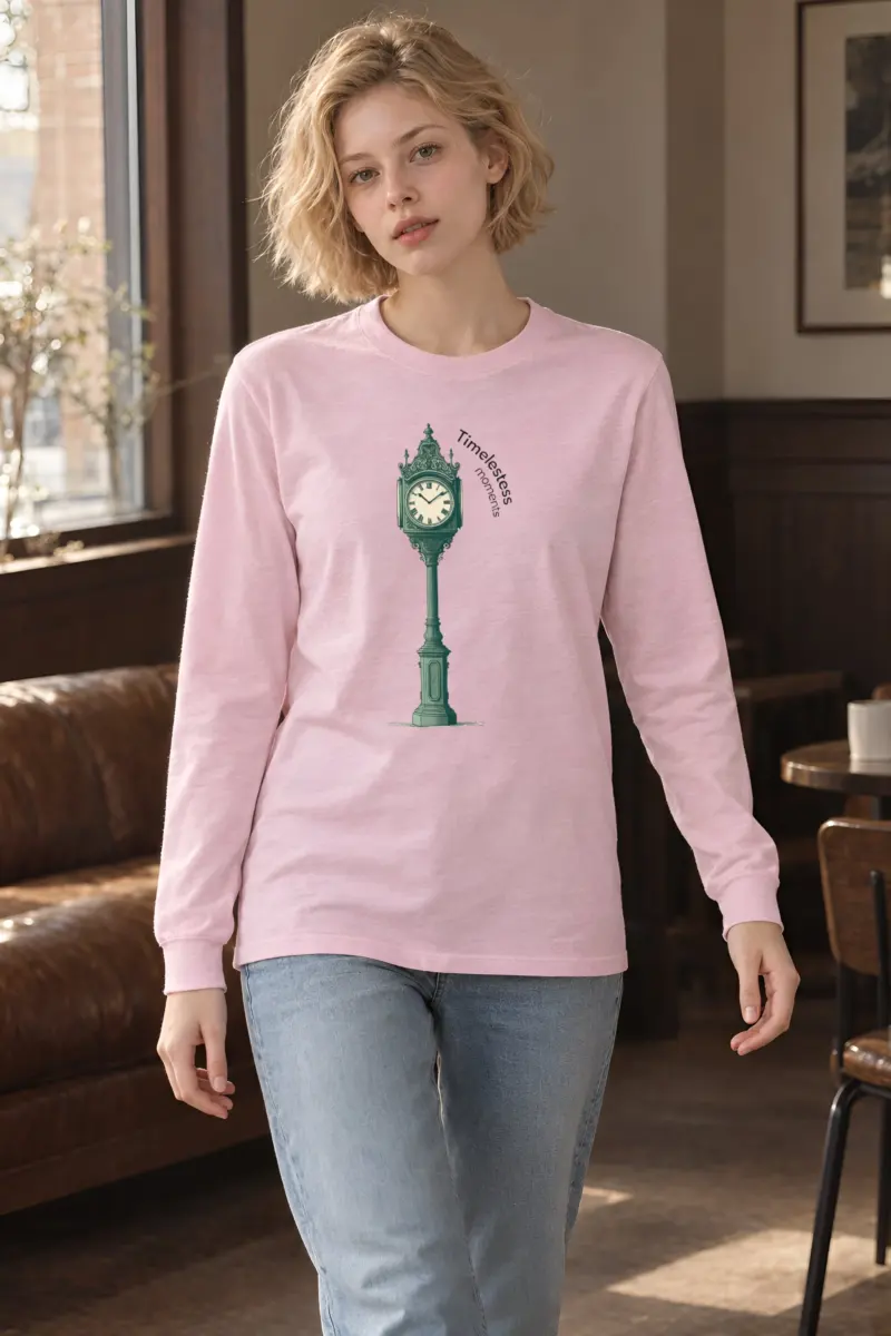 "Ornate Street Clock" Unisex Longsleeve T-shirt