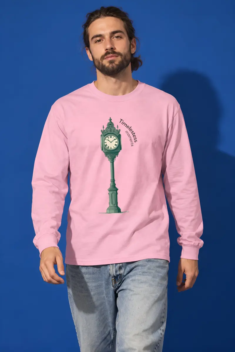 "Ornate Street Clock" Unisex Longsleeve T-shirt